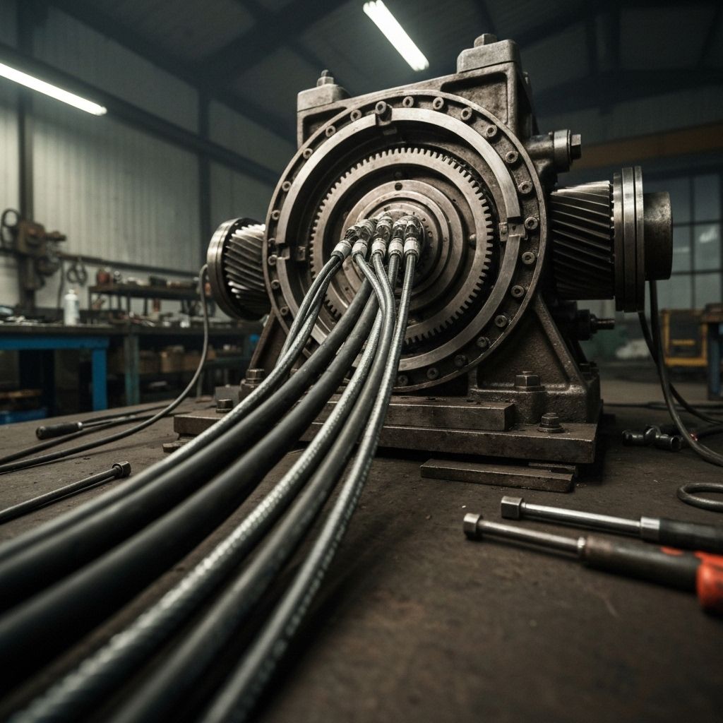 Industrial cables and gearbox